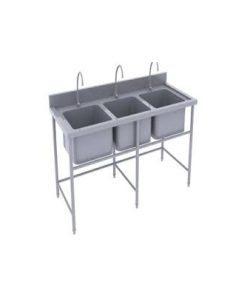 Bàn chậu 3 hố chậu