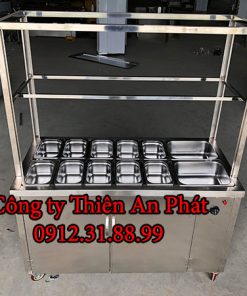 Tủ hâm nóng thức ăn 12 Khay có kính